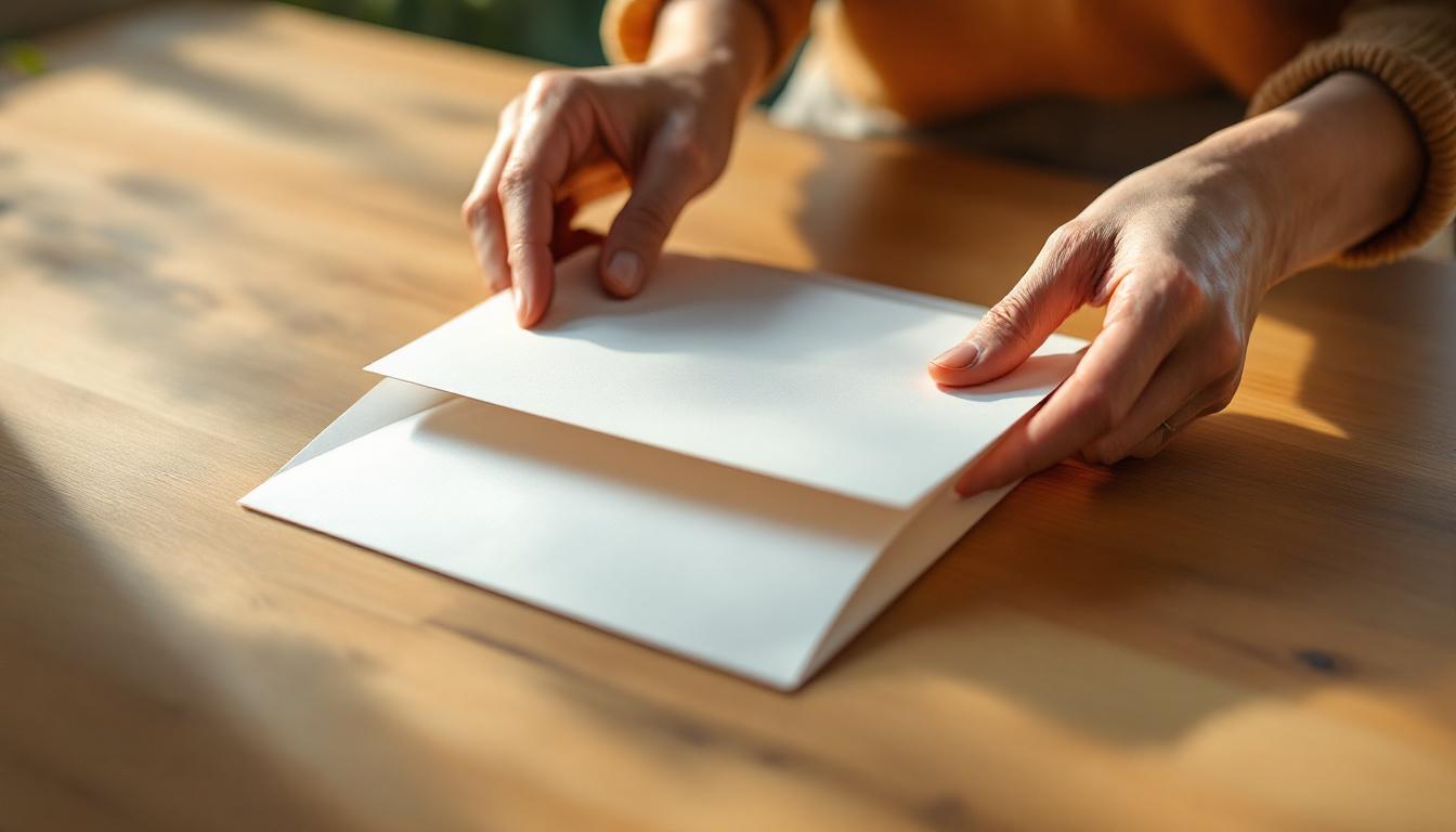 découvrez comment réaliser facilement une enveloppe personnalisée à partir d'une simple feuille a4 grâce à notre guide étape par étape.