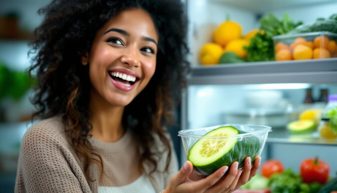 apprenez comment conserver un concombre entamé au réfrigérateur pour préserver sa fraîcheur et éviter le gaspillage.