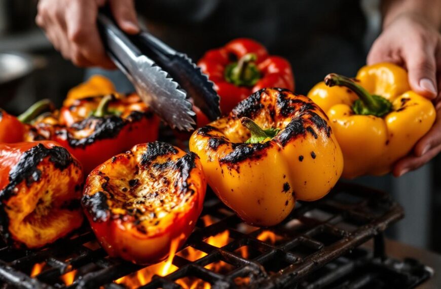 apprenez comment cuire des poivrons simplement pour les peler sans effort et sublimer vos recettes avec une peau parfaitement retirée.