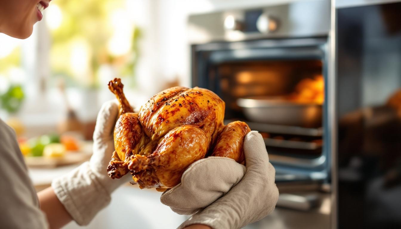 découvrez nos astuces pour cuire le poulet au four et obtenir une viande toujours moelleuse et juteuse, parfaite à chaque fois.