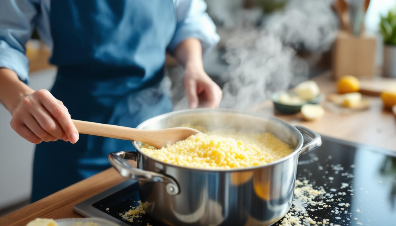 apprenez à cuire la semoule parfaitement, sans grumeaux, grâce à nos conseils simples et efficaces pour une texture légère et délicieuse.