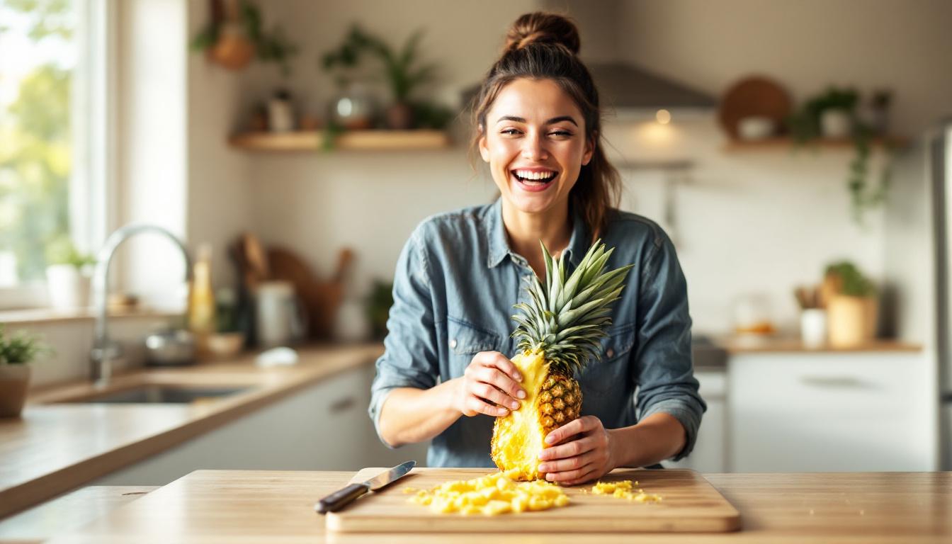 apprenez à éplucher un ananas facilement et rapidement grâce à nos astuces simples et efficaces, pour profiter pleinement de ce fruit exotique sans perdre de temps.