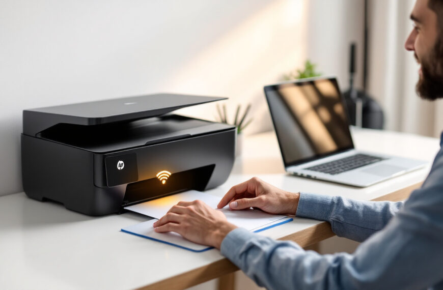 découvrez comment connecter facilement votre imprimante hp au wifi sans cd, grâce à des étapes simples depuis votre ordinateur ou votre smartphone.
