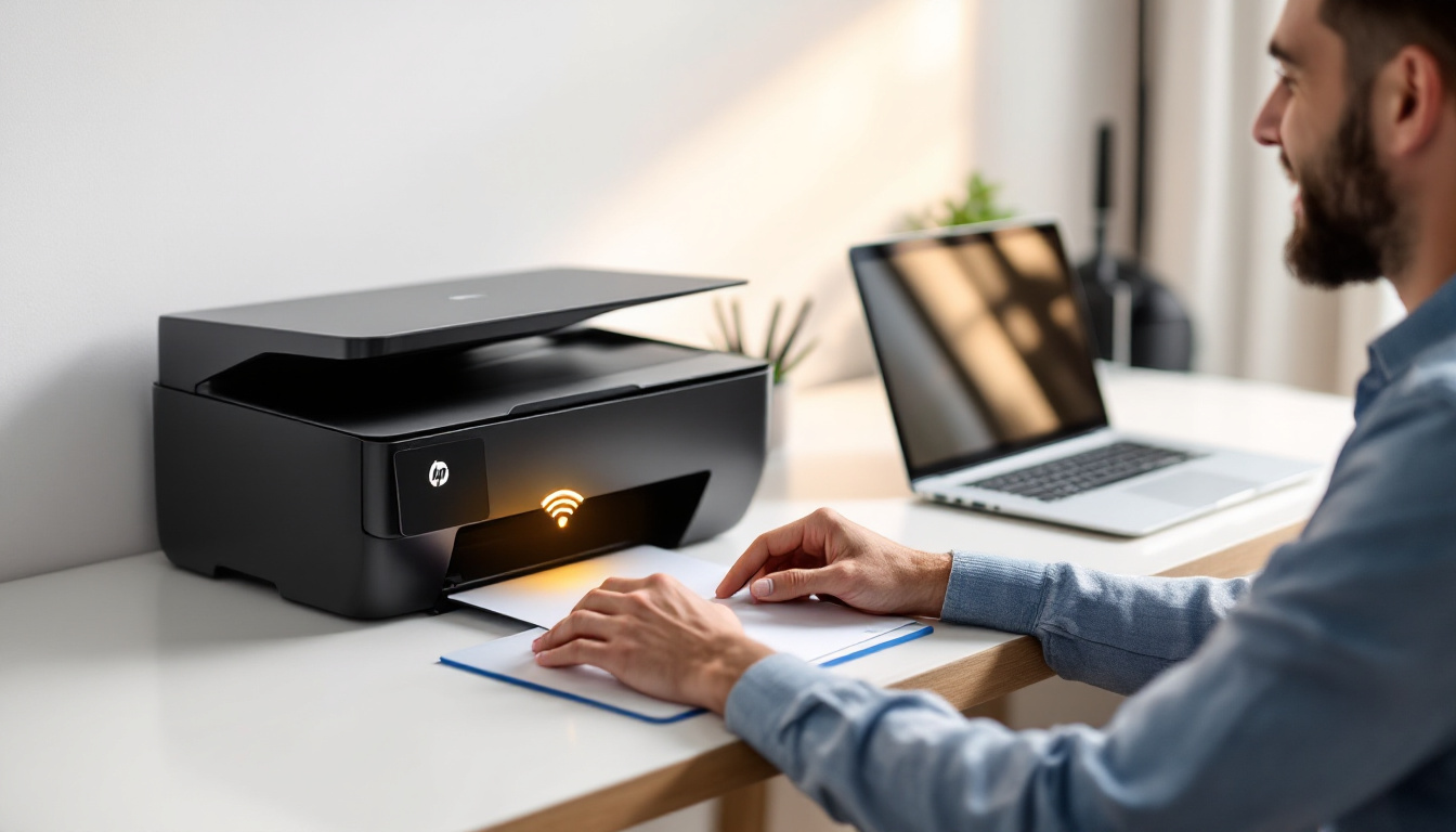 découvrez comment connecter facilement votre imprimante hp au wifi sans cd, grâce à des étapes simples depuis votre ordinateur ou votre smartphone.